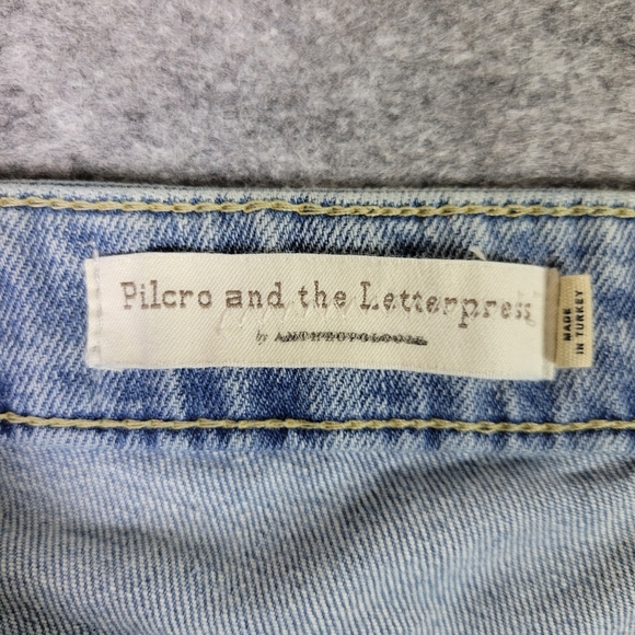 Anthro Pilcro and the letterpress High-Rise Slim Ripped Jeans Women's Size 31 - Picture 5 of 13